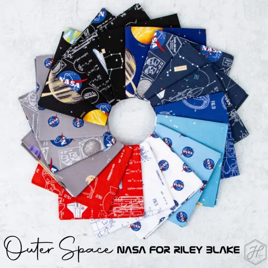 Spacesuit Patent in Red (c15485-red) | Outer Space by NASA | Riley Blake Designs | Riley Blake {2}