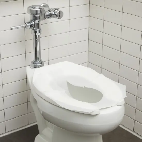 4 Pack of 250 Pieces Disposable Toilet Seat Covers, Flushable Paper Cover for Bathroom, Travel Accessories, Kids, Adults, 14 x 16 In (1000 Pack) {3}