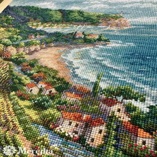 Coastline View K-226 Counted Cross-Stitch Kit {4}