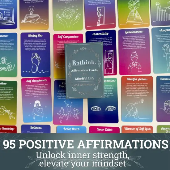 Rethink: 95 Affirmation Cards for Mindful Life {2}