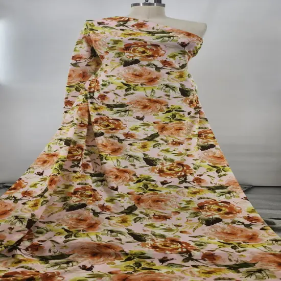 1 Yard Skylight Rayon Crinkle Fabric Lightweight Woven Apparel Material for Skirts Blouses 50/52" Wide {2}