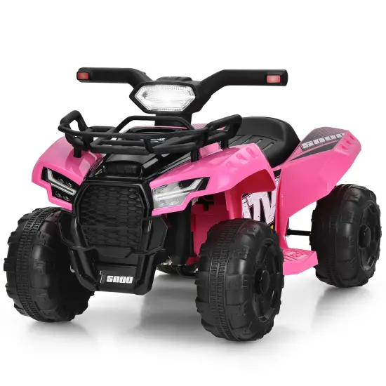 Costway 6V Kids ATV Quad Electric Ride On Car Toy Toddler with LED Light MP3 {1}