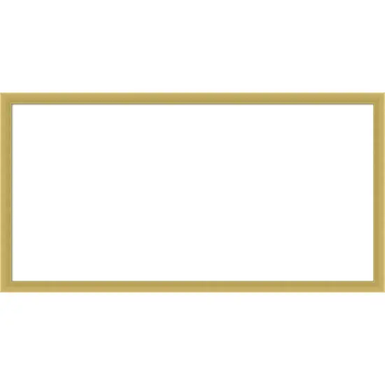 Svelte Framed Dry Erase Magnetic Board Polished Gold {1}