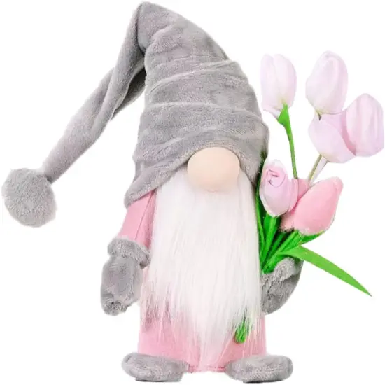 Gnome Plush Decorations Gift, 15 inch Spring Gnomes Decorations for Home,Easter Gnome Plush for Tiered Tray Decor {1}