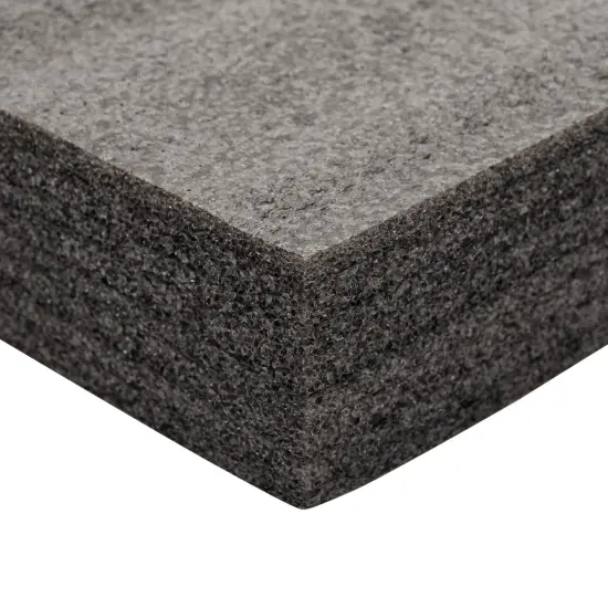 2-Pack Packing Foam Sheets - 54x16x2 Customizable Polyethylene Insert Pads for Tool Case Cushioning, Crafts Black {5}