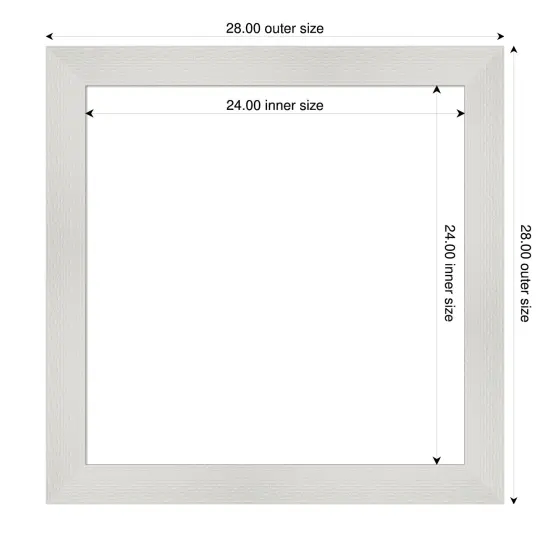 Mosaic Framed Dry Erase Magnetic Board White {4}