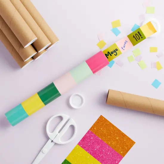 12-Pack Mailing Tubes with Caps, 1.5x12-Inch Kraft Paper Poster Tube for Shipping, Packing, Bulk Round Packaging, Cardboard Mailers, Art Prints, Maps, Blueprint (Brown) {4}