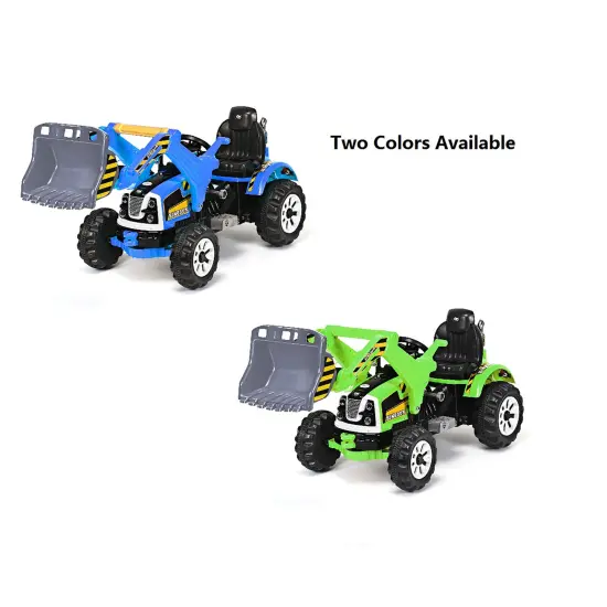 Costway Kids Ride On Excavator Truck 12V Battery Powered Front Loader Digger {7}