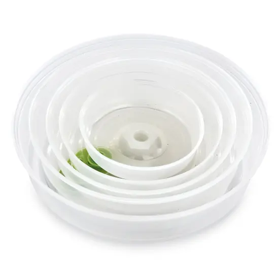 Collections Etc Nesting Microwave Plastic Plate Covers - Set of 5 {4}