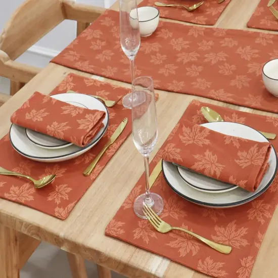 Rust Jacquard Fall Table Runner Collection, 14x72 {4}