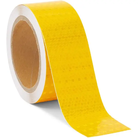 Reflective Tape - Yellow Outdoor Reflector Safety Roll for Trailers, Warning, Signs, Stairs, Bikes (2 In x 30 FT) {2}