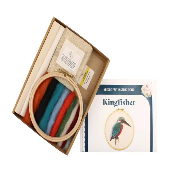 Felting Kit - Kingfisher 2D Kit. In Support of RSPB Charity {2}