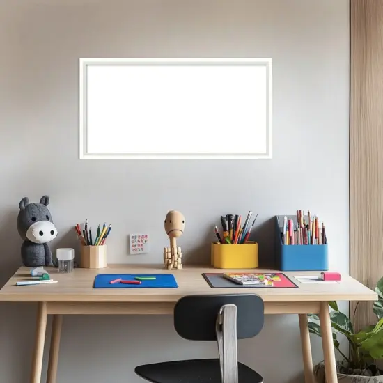 Lucie Framed Dry Erase Magnetic Board White {5}