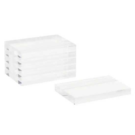 Clear Table Number Holders for Weddings, Acrylic Place Card Signs (6 Pack) {7}