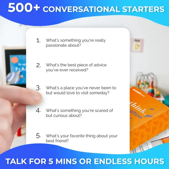 Rethink!: Conversation Starters for Kids | 100 Conversation Cards Family Pack {2}