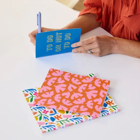 To Do Or Not To Do Stitched Notebook Set, Softcover Journal, Class Notebooks {3}