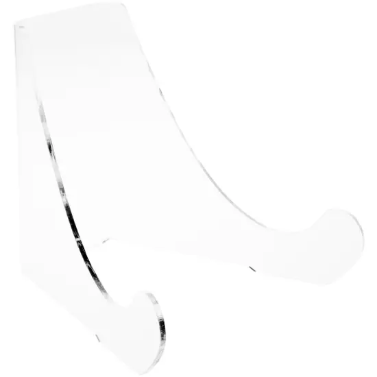 Plymor Clear Acrylic Flat Back Easel With Rounded Support Ledges, 10" H x 11" W x 10.5" D {2}