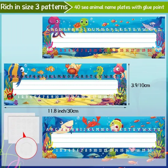 40 Pcs Classroom Name Plate {3}