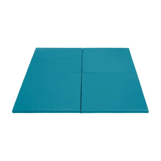Play Patch Activity Mat Squares, Modular Playmat, 4-Pack Turquoise {1}