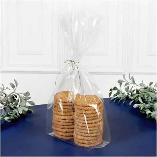 Plymor 6" x 3" x 15" (Pack of 100), 1 Mil Gusseted Plastic Bags {5}