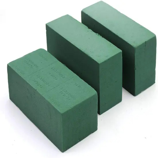 3PCS Floral Foam Bricks, Florist Flower Foam Green Blocks Flower Arrangement Brick Supplies for Florist Craft {1}