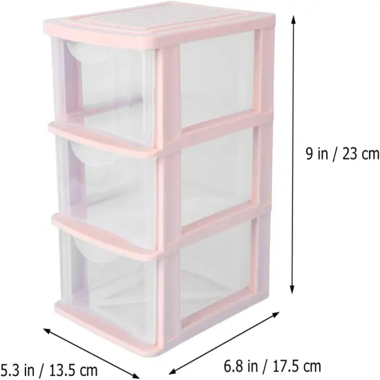 3 Drawer Cube Storage Organizer for Home Office,3 Drawer Desktop Organizer {3}