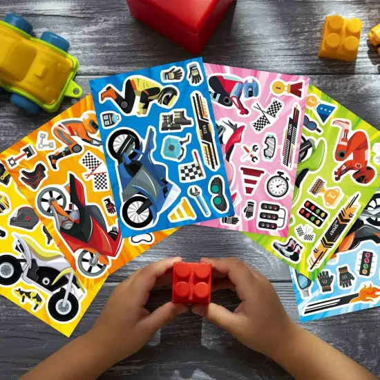 24 Sheets Make Your Own Motorcycle Stickers {2}