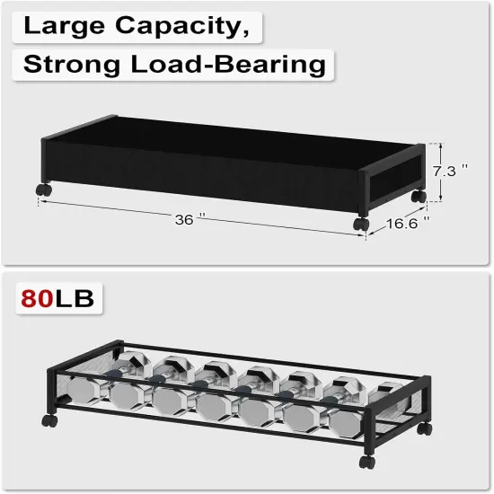 2 pack Under the Bed Storage Containers,36" Underbed Storage {3}