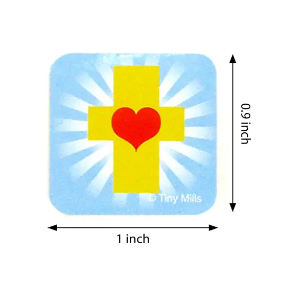 Religious Christian Stickers 100 Stickers/Dispenser, Pack 12 Dispensers for VBS Sunday School {4}