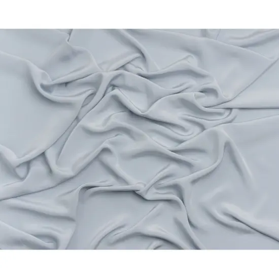 1 Yard Gray Dawn Silk Crepe Fabric, 44" Wide 4 Ply Silk for Sewing & Couture {3}