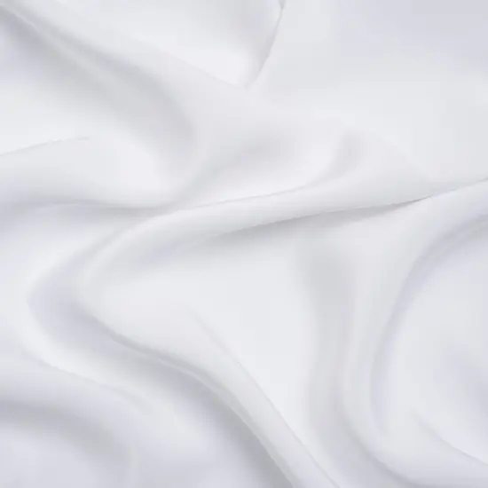 1 Yard Bright White Silk 4 Ply Crepe Fabric Premium Collection, 44 Inches Width {1}