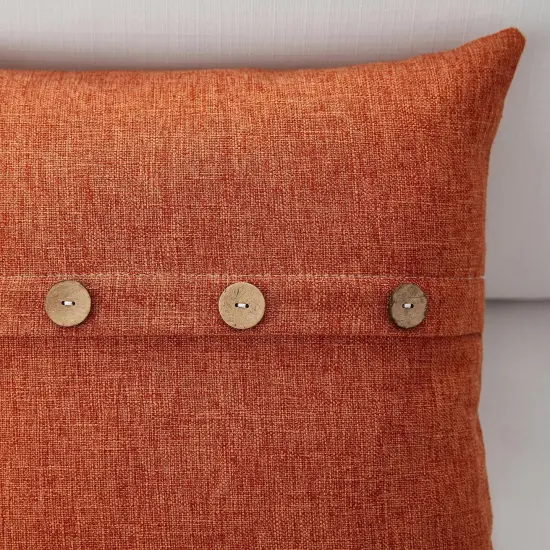 Set of 2 Fall Pillow Covers 18 x 18inch(Burnt Orange) {5}