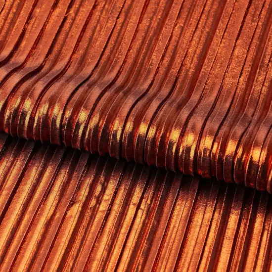 1 Yard Titanium Pleated Polyester Fabric 36" x 60" Length by Width Black/Black {5}