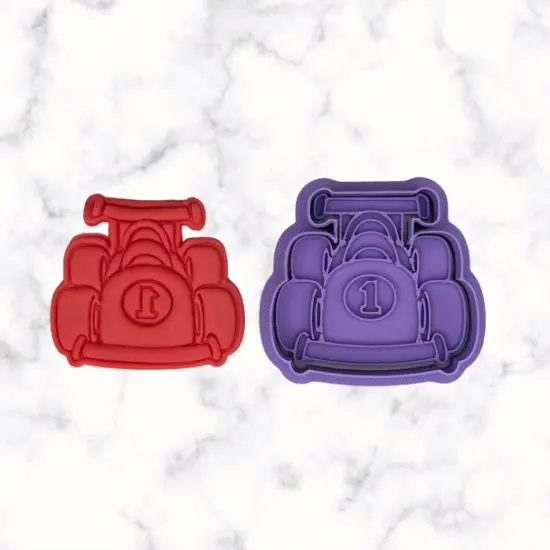 Race Car (B) Cookie Cutter and Stamp {1}
