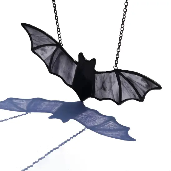 Bat Stained Glass Window Hanging Suncatcher {1}