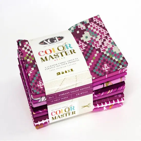 Vibrant Violet Color Master Half Yard Bundle by AGF Studio for Art Gallery (CB-HY101) {1}