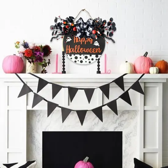 14&rdquo; Halloween Door Sign Decorations {3}