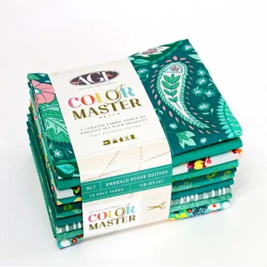 Emerald Stone Color Master Half Yard Bundle by AGF Studio for Art Gallery (CB-HY107) {1}