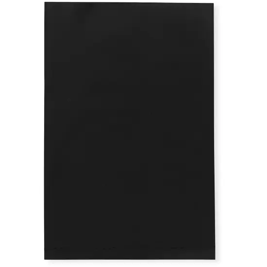 Plymor 4" x 6", Black 2 Mil Flat Open Plastic Poly Bags {1}