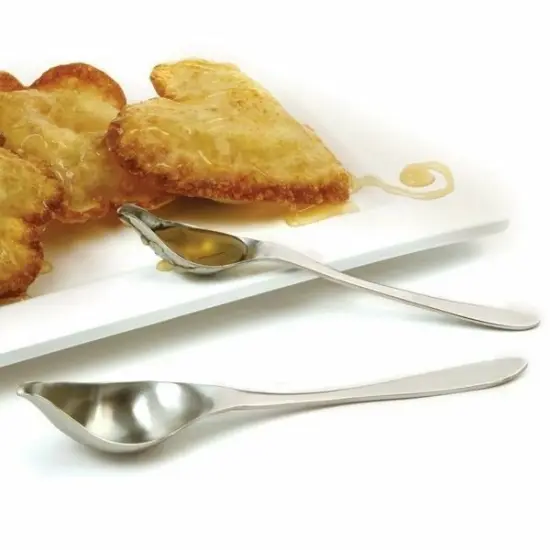 Norpro 2 Piece Stainless Steel Drizzle Spoon Set {3}