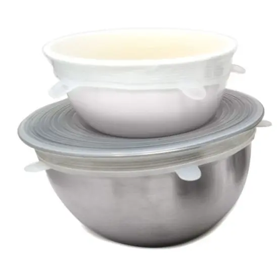 Norpro 6 Piece Reusable Food-Safe Silicone Lids Set - Fits 2.5" to 11" Openings {5}