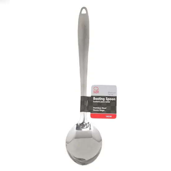 Chef Craft 13" Stainless Steel Basting / Serving Spoon with Attractive Brushed Finish Handle {4}