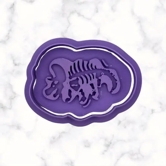 Dinosaur Full Body Cookie Cutter and Stamp {3}