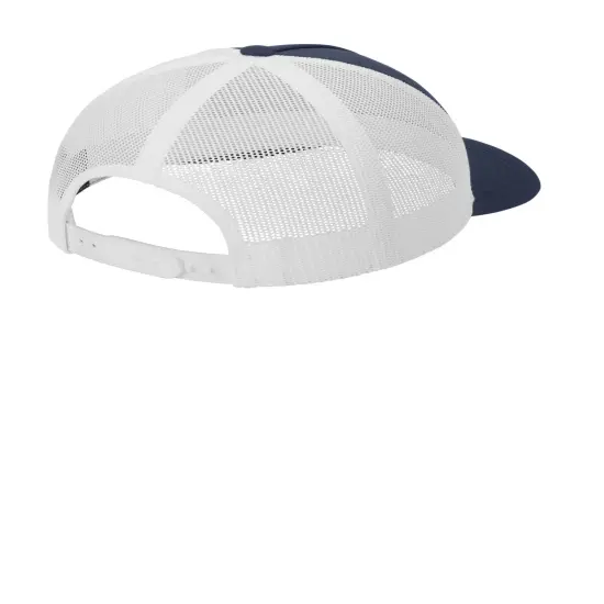 Sport-Tek&reg; YP Classics Retro Trucker 5-Panel Cap True Royal/ White {7}