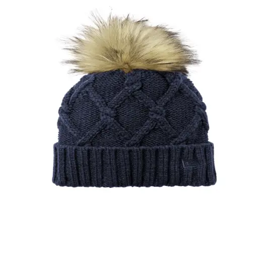 New Era &reg; Faux Fur Pom Beanie Heather Grey {6}