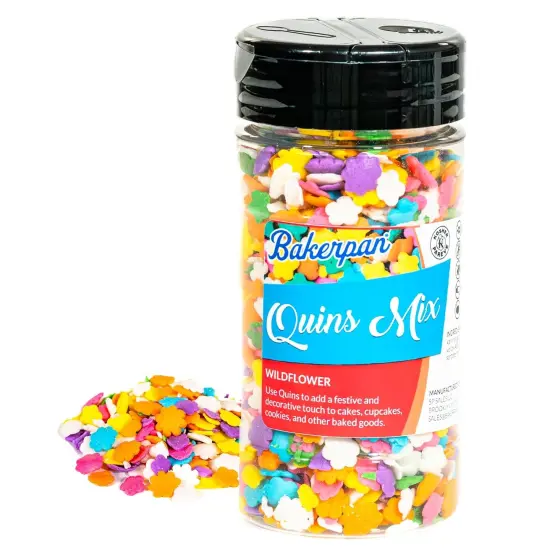 Spring Sprinkles for Cake Decorating - Flower Sprinkles Edible 4 Ounces - Edible Confetti Sprinkles for Cupcakes, Ice Cream, Cookies, Cakes (Made in USA) {1}