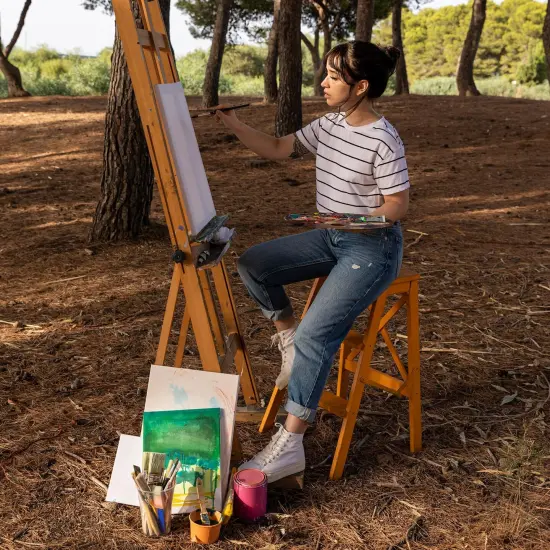 Stretched Canvases for Painting with 11x14 Inch, 5x7 Inch, 8x10, Painting Canvas for Acrylics,Oils & Other Painting Media, 5/8 Inch Profile 100% Cotton Artist Framed Canvas(3 Packs) {2}