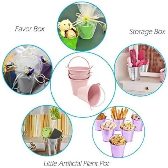 30 Pack Mini Metal Bucket {2}