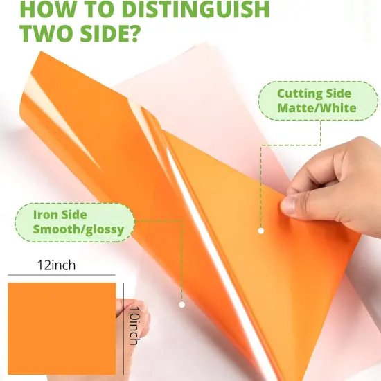 42 Pack Iron on Vinyl HTV Vinyl Sheets 30 Assorted Colors with 2 Teflon Sheets-12" x 10" {4}