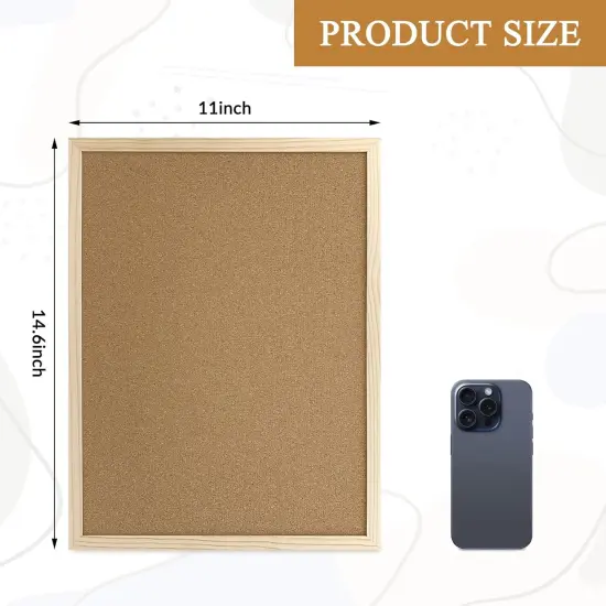 2 Pack Cork Bulletin Board, 14.6"X 11"(Craft) {4}